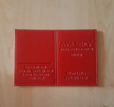 Dikişli Ruhsat Kabı