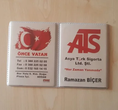 Ofset Baskılı Ruhsat Kabı